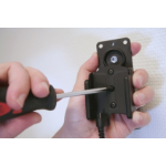 Brodit Active Holder, Tilt Swivel Actieve houder Zwart