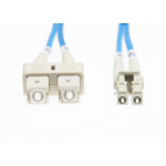 4Cabling 2m LC-SC OM4 Multimode Fibre Optic Cable: Blue