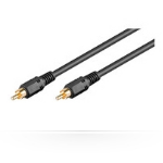 Microconnect 10m, RCA - RCA audio cable Black