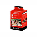 Lexmark 18Y0146E/45 Printhead cartridge photo ( blue red yellow black )+100 sheet Paper, 410 pages for Lexmark P 350