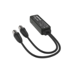 Turtle AV Dante Dual Channel Analog XLR to Dante Adapter. Made from 90% recycled plastic, including 5% Ocean Bound Plastic.