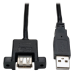 Tripp Lite U024-06N-PM USB cable USB 2.0 5.91" (0.15 m) USB A Black