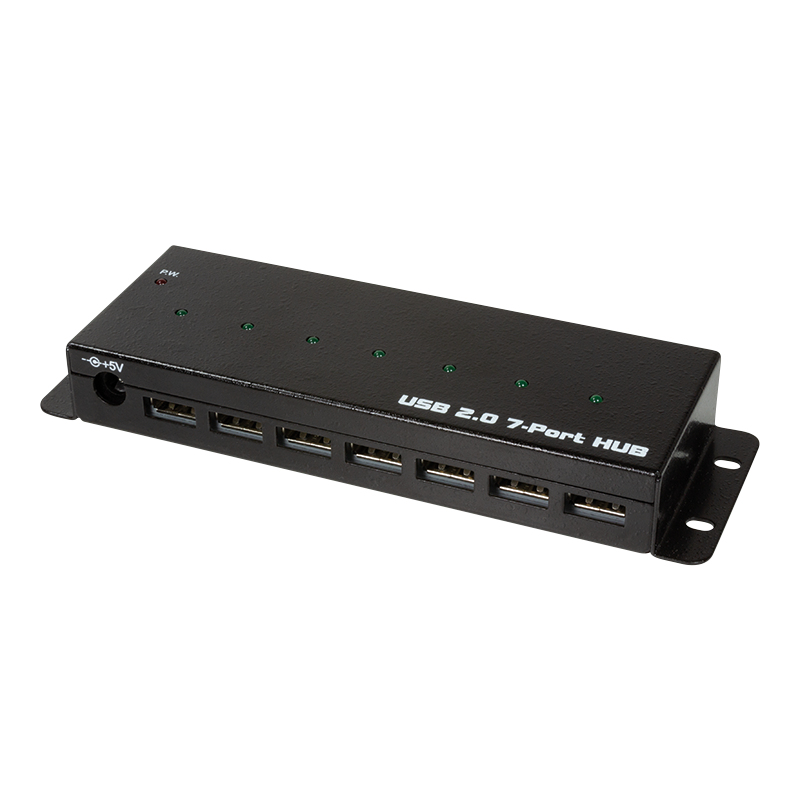 Image of LogiLink UA0318 interface hub USB 2.0 5000 Mbit/s Black