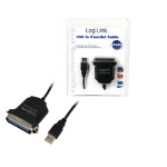 LogiLink AU0003C parallel cable Black 1.5 m