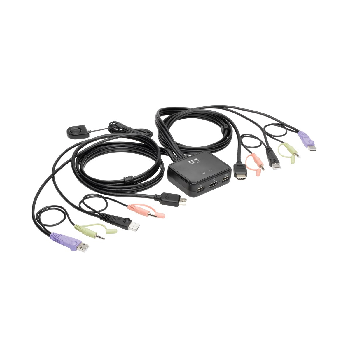 Tripp Lite B032-HUA2 2-Port USB/HD Cable KVM Switch with Audio/Video.