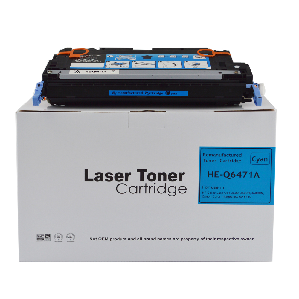 Image of CTS Wholesale Remanufactured HP Laserjet 3600 Cyan Q6471A Toner also f