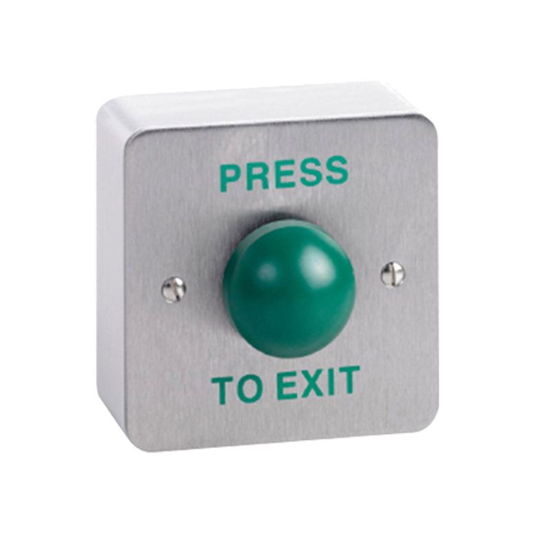 STAINLESS DOMED EXIT BUTTON,  SURFACE PUSH TO EXIT thumbnail