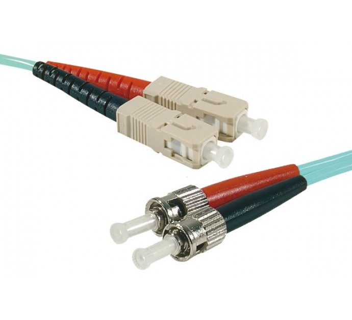Image of Hypertec 391803-HY fibre optic cable 5 m SC ST OM3 Aqua colour