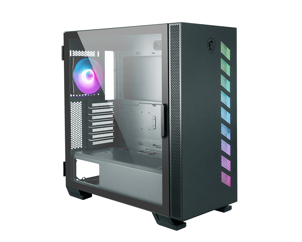 Image of MSI MAG VAMPIRIC 300R MIDNIGHT GREEN Mid Tower Gaming Computer...