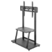 Manhattan TV & Monitor Mount, Trolley Stand, 1 screen, Screen Sizes: 37-100", Black, VESA 200x200 to 800x600mm, Max 150kg, Shelf and Base for Laptop or AV device, Height-adjustable to four levels: 862, 916, 970 and 1024mm, LFD, Lifetime Warranty