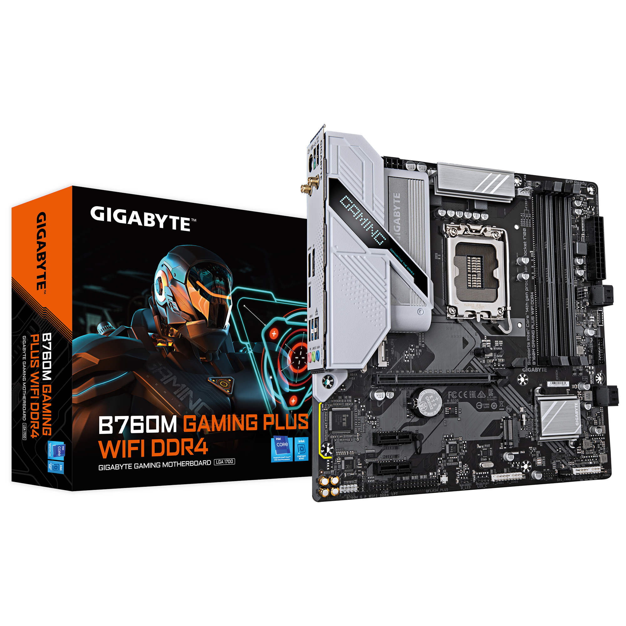 GIGABYTE B760M GAMING PLUS WIFI DDR4 Motherboard - Supports 14th Gen