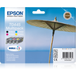 Epson C13T04454010/T0445 Ink cartridge multi pack Bk,C,M,Y 600pg + 3x250pg, 13ml+3x8ml Pack=4 for Epson Stylus C 64/84