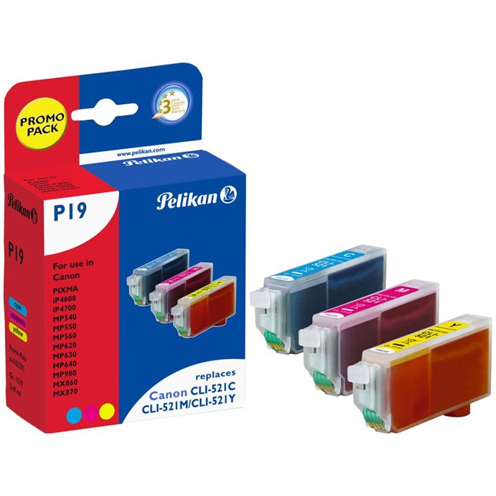 Image of Pelikan Ink Compat For Canon CLI-521 Multi Slim