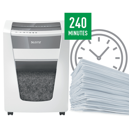 Leitz IQ Office Pro Micro-Cut Paper Shredder P-5 White 80051000