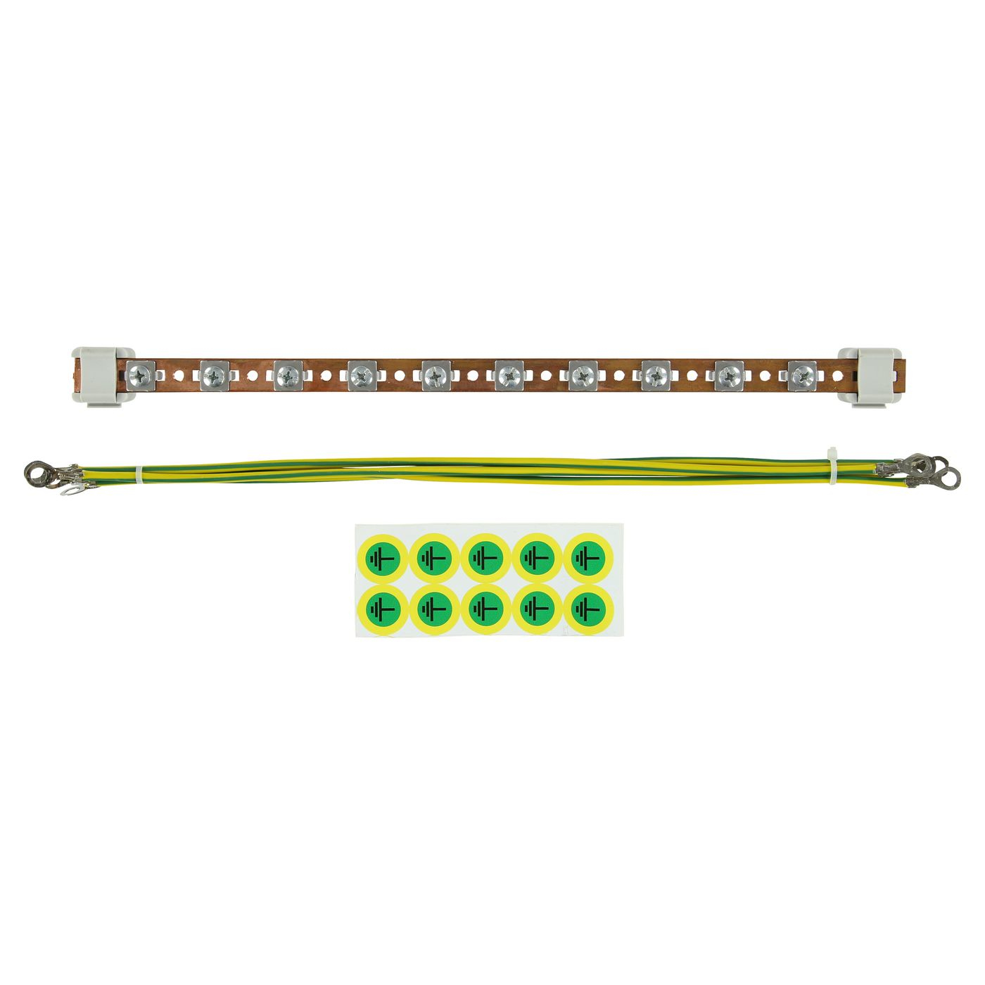 4 pcs. EARTHING CABLE FOR 10  EARTHING POINT SET thumbnail