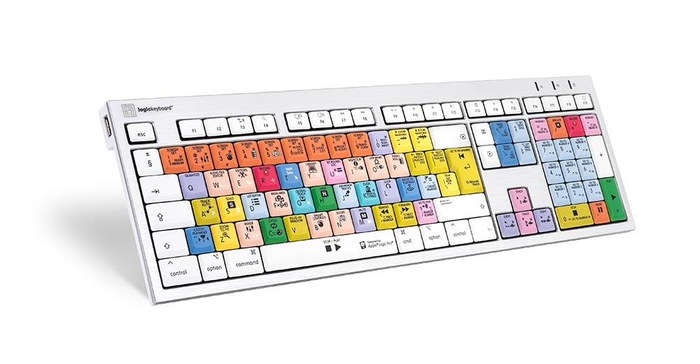 Logickeyboard LKB-LOGXP2-CWMU-UK keyboard Office USB QWERTY UK English Multicolour