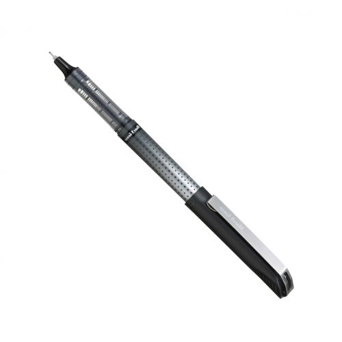 125930000 UNI-BALL uni-ball EYE Needlepoint UB-185S Rollerball Pen 0.5mm Tip Black Plastic Free Packaging (Pack 12) - 125930000