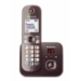 Panasonic KX-TG6821GA telefoner DECT-telefon Namn och uppringnings-ID Brun