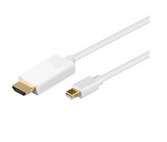 Image of Microconnect 3m MDP/HDMI M/M Mini DisplayPort White