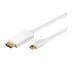 Microconnect MDPHDMI3 video cable adapter 3 m Mini DisplayPort HDMI White