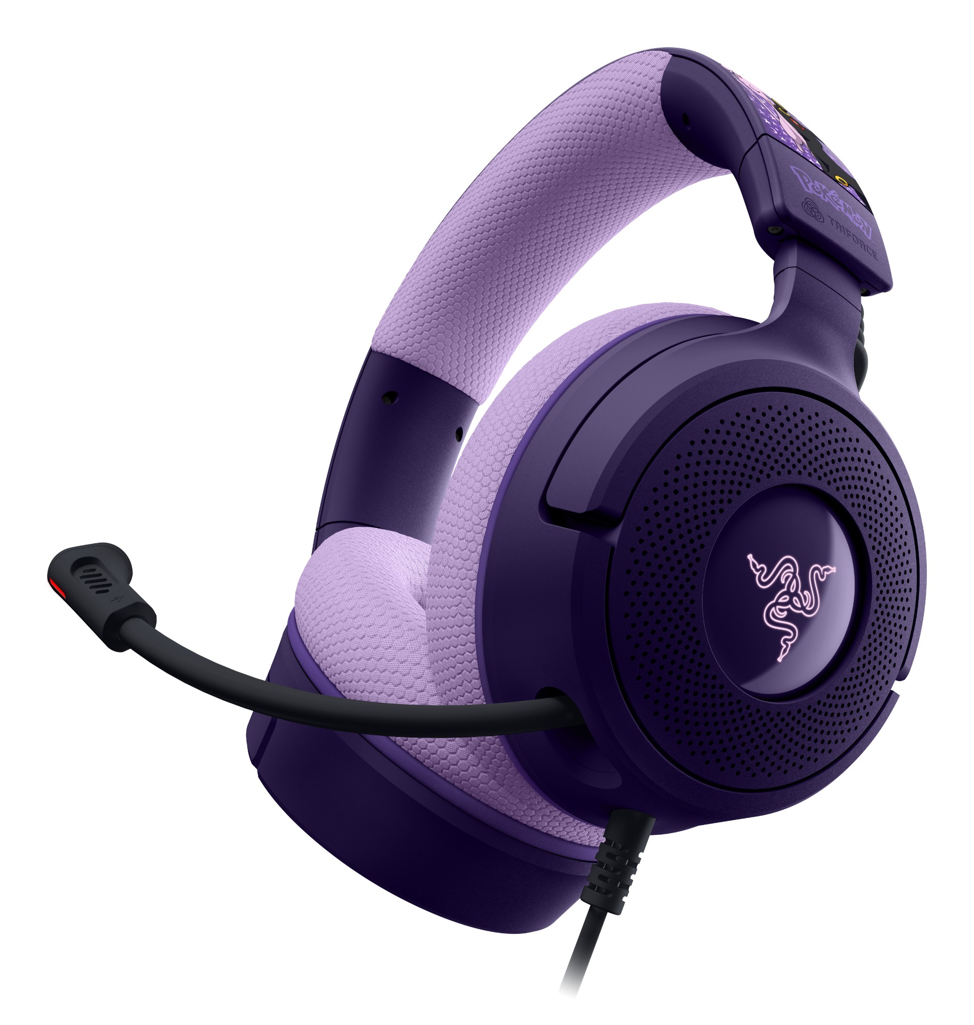Razer Kraken V4 X – Espeon & Umbreon Edition Headset Wired Head-band Gaming USB Type-C / USB Type-A Purple, Black