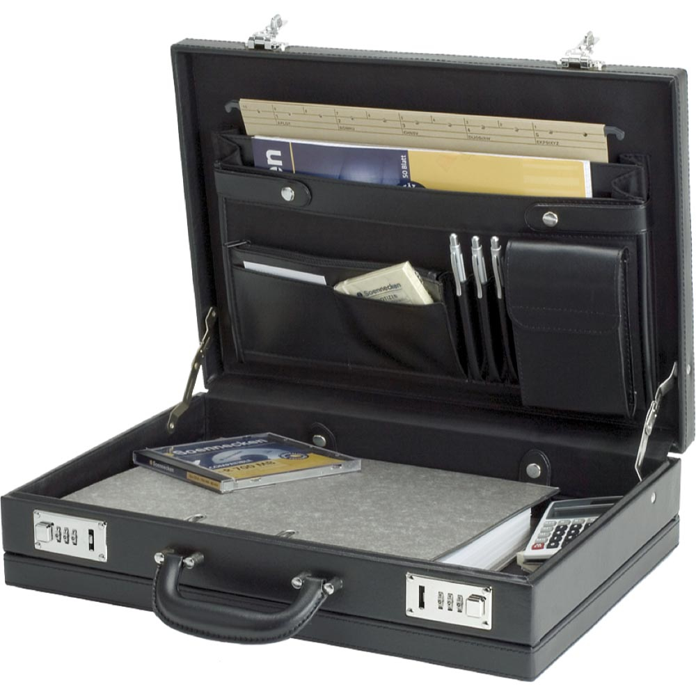 Alassio AttachÃ© Case PONTE briefcase Leather Black