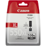 Canon 6431B004/PGI-550PGBKXL Ink cartridge black high-capacity pigmented Blister, 500 pages 22ml for Canon Pixma IP 8700/IX 6850/MG 5450/MG 6350/MX 725