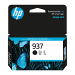 HP 937 BLACK ORIGINAL INK CARTRIDGE 1250 PAGE YIELD FOR OJPRO 9132E 9133 9135E 9130