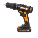 WORX WX371.1 drill 1500 RPM Keyless 3.38 kg Black, Orange