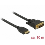 DeLOCK 85657 video cable adapter 10 m HDMI Type A (Standard) DVI Black