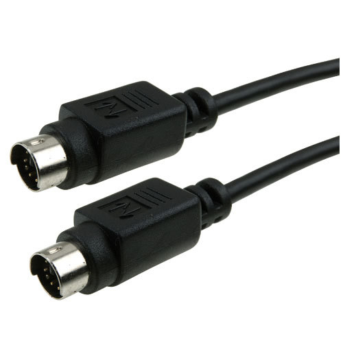 ICIDU S-Video Cable, 5m S-videokabel 2 m S-Video (4-pin) Svart