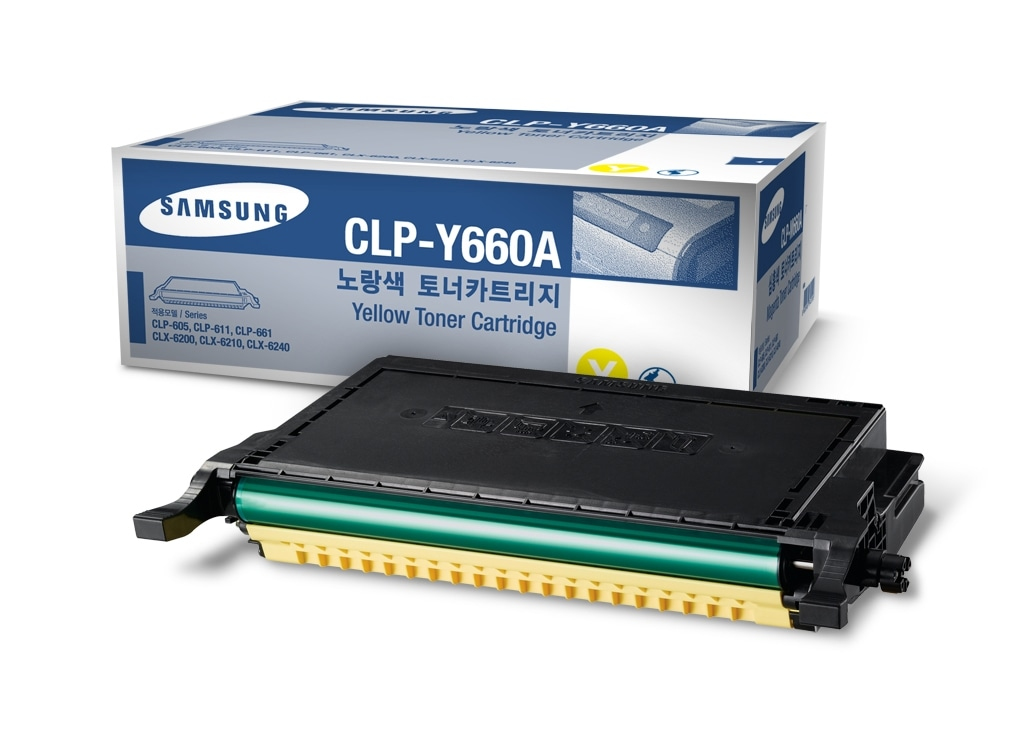 Samsung CLP-Y660A/ELS Toner yellow, 2K pages ISO/IEC 19798 for Samsung CLP-610