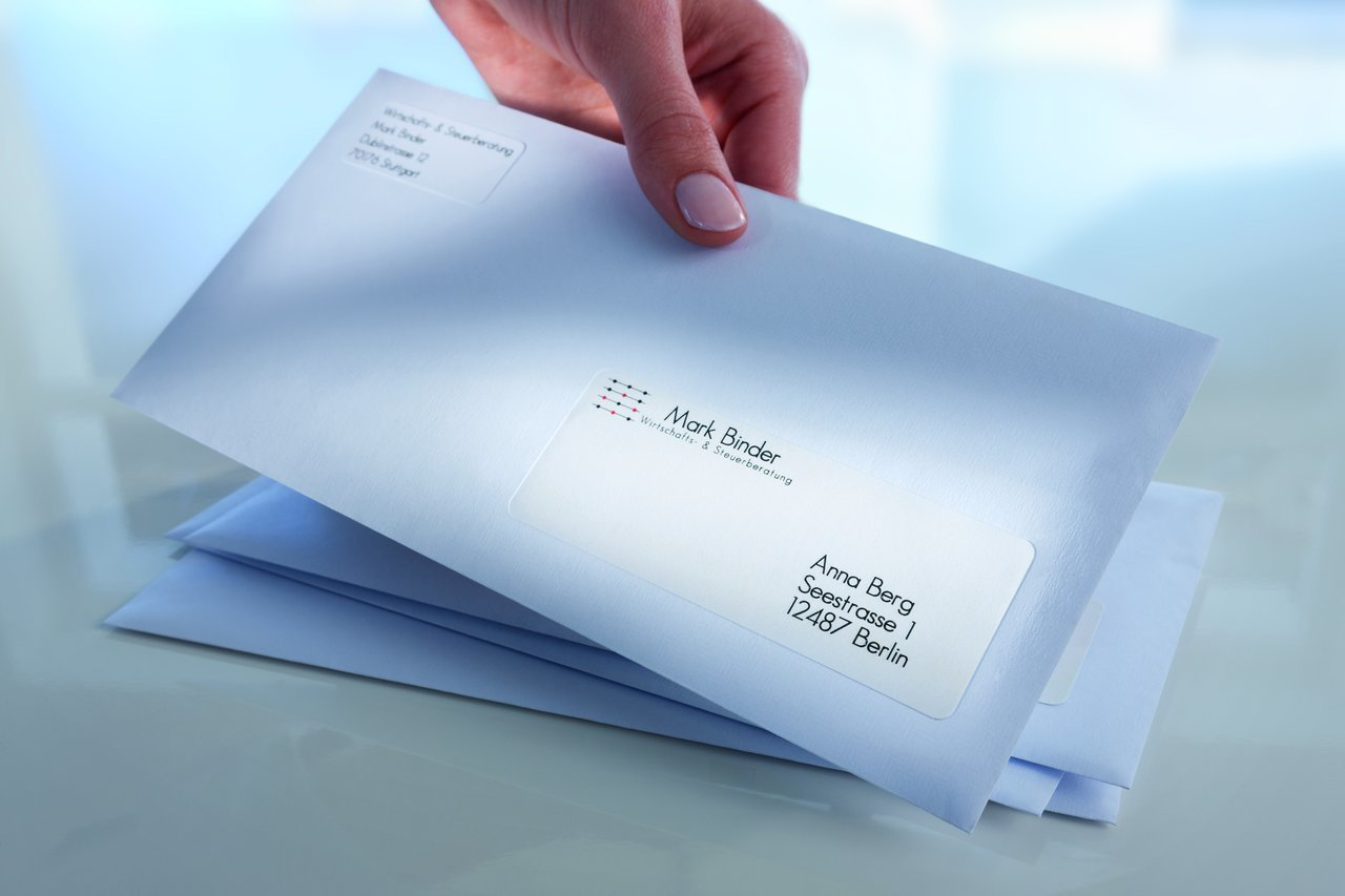 Avery L7163-100 self-adhesive label Rounded rectangle Permanent White 1400 pc(s)