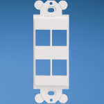 Panduit NK4RMFWH wall plate/switch cover White
