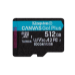 Kingston Technology 512GB microSDXC Canvas Go Plus Gen4 200R A2 U3 Single Pack w/o ADP
