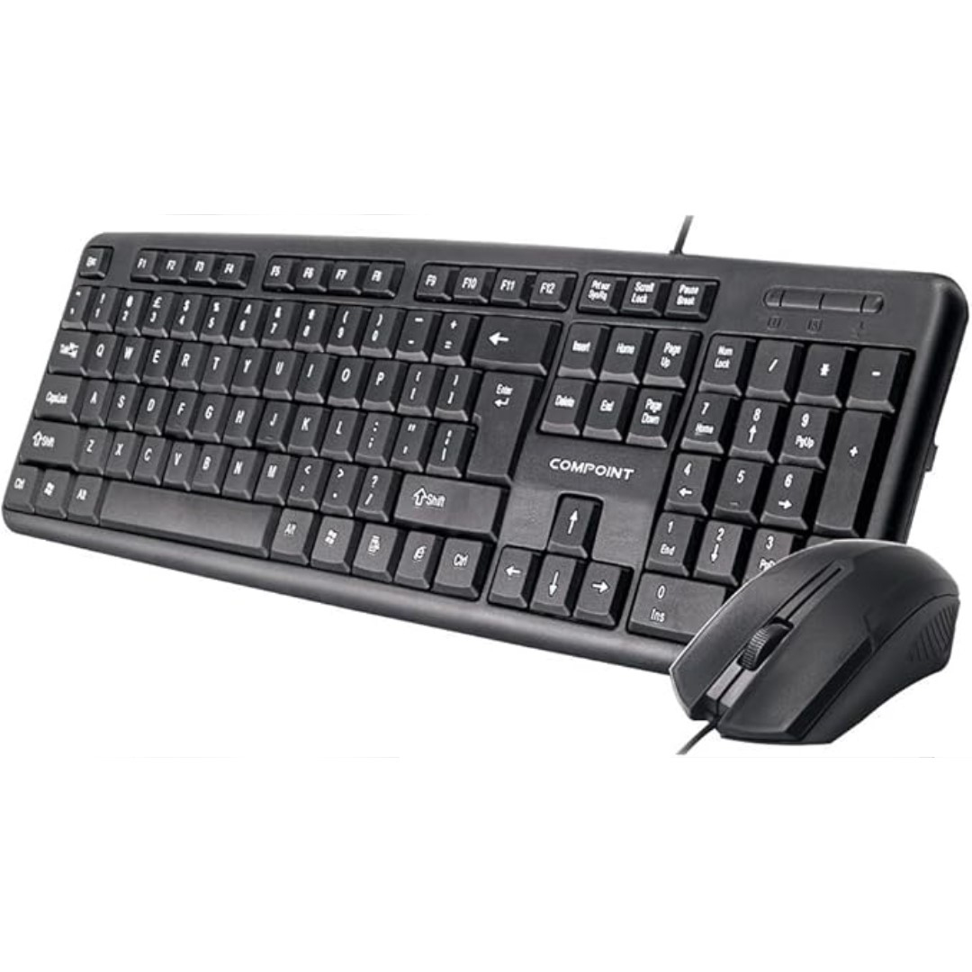 Wired USB Keyboard & Mouse Combo UK Layout thumbnail