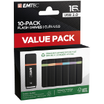 Emtec K100 USB flash drive 16 GB USB Type-A 2.0 Black, Multicolour