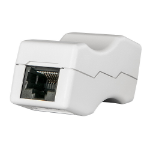 Lindy 34009 tussenstuk voor kabels RJ45 Grijs
