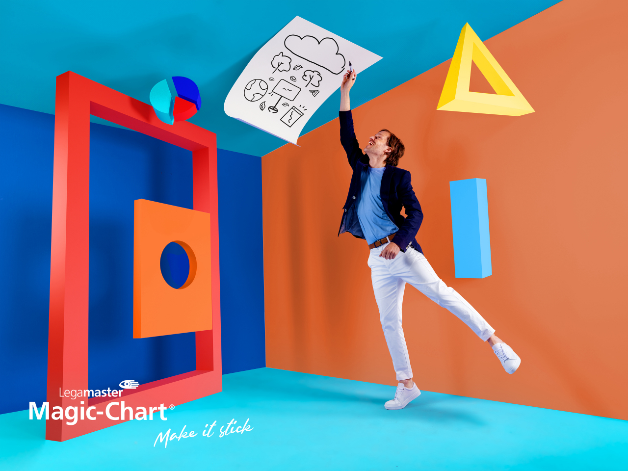 Legamaster Magic-Chart clearboard foil 60x80cm