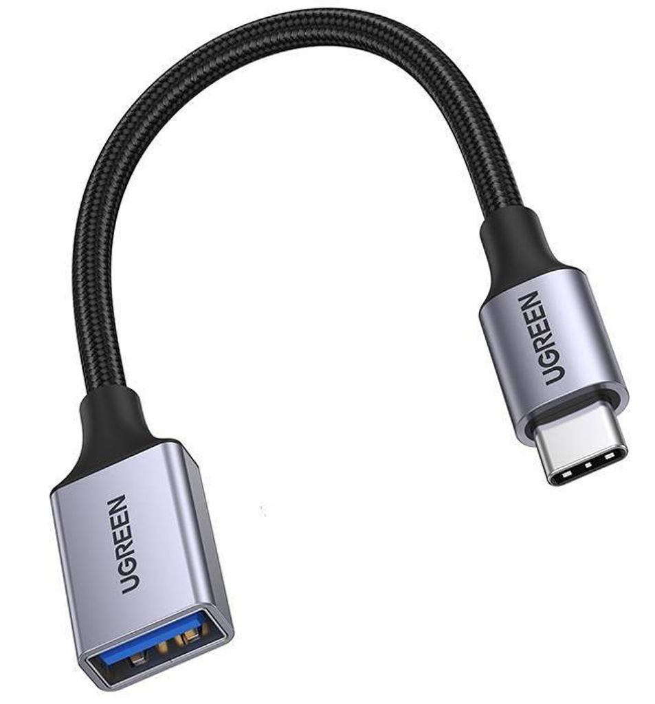 EU Product - OTG adapter cable USB-C male to USB-A female, 5Gb/s, 0.15m - Black thumbnail