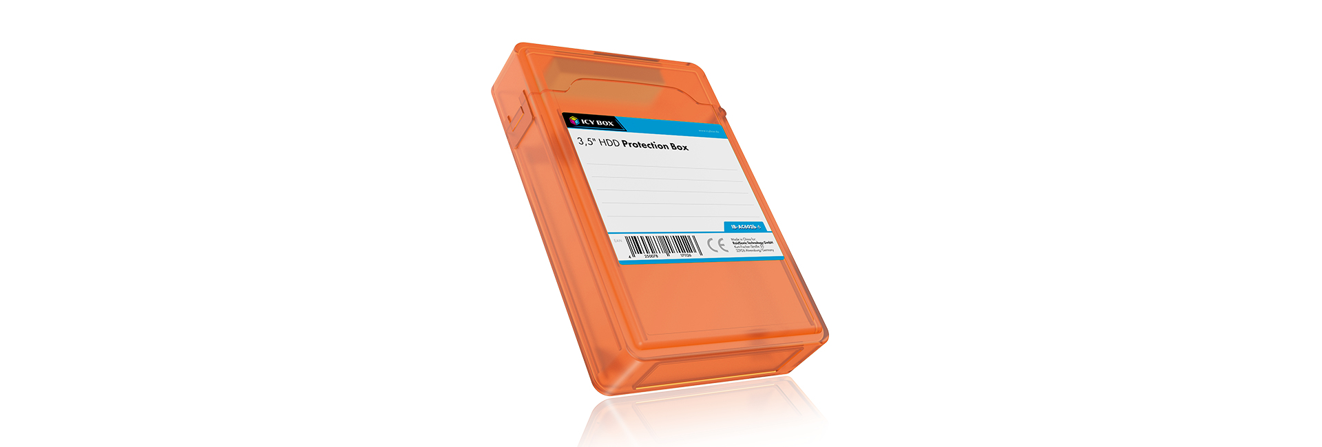 ICY BOX IB-AC602b-6 Pouch case Plastic Blue, Green, Grey, Orange, Red, White