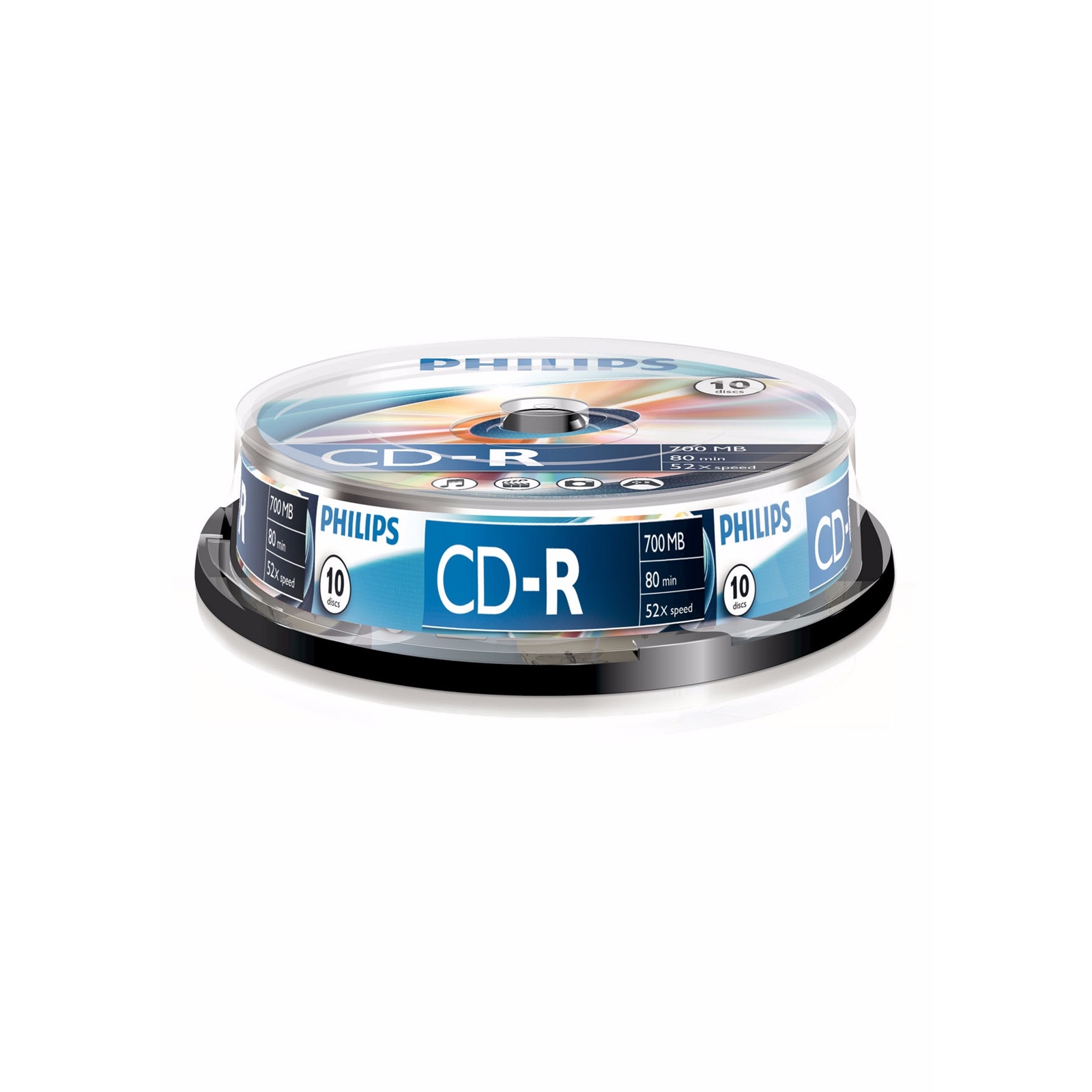 Image of Philips CD-R Recordable 52X 10PK Spindle