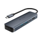 HYPER HD4003GL USB 3.2 Gen 1 (3.1 Gen 1) Type-C 10000 Mbit/s Blue, Grey