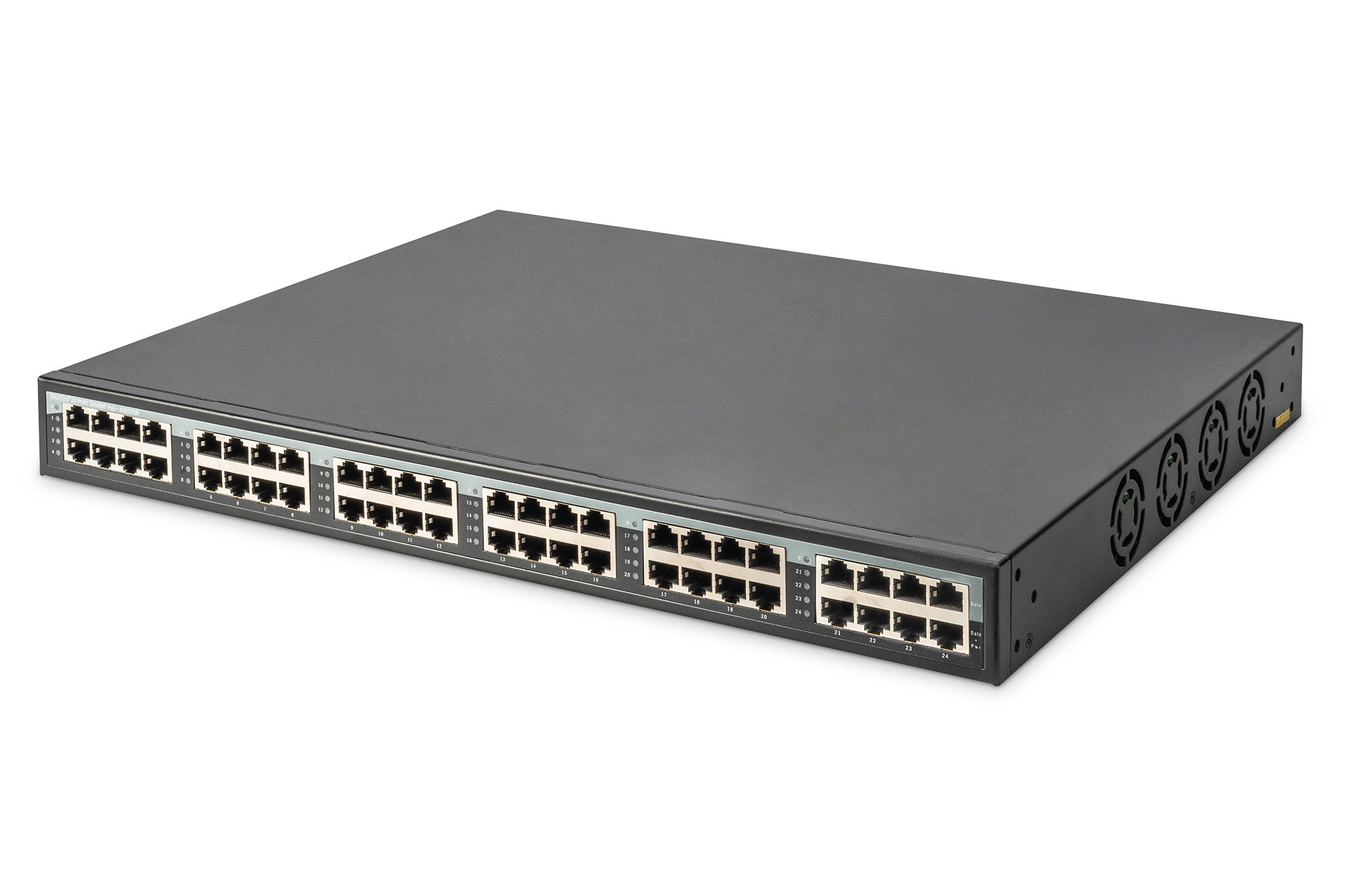 Image of Digitus 24 Port Gigabit Ethernet PoE+ Injector, 802.3af/at, 370 W