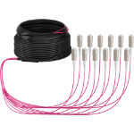 EFB Elektronik O8341S20OM4 InfiniBand en Glasvezelkabel 20 m 12x SC U-DQ(ZN) BH Beige, Zwart, Magenta