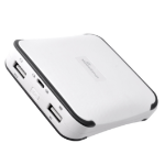 MediaRange MR744 powerbank Lithium-Ion (Li-Ion) 10400 mAh Grijs, Wit