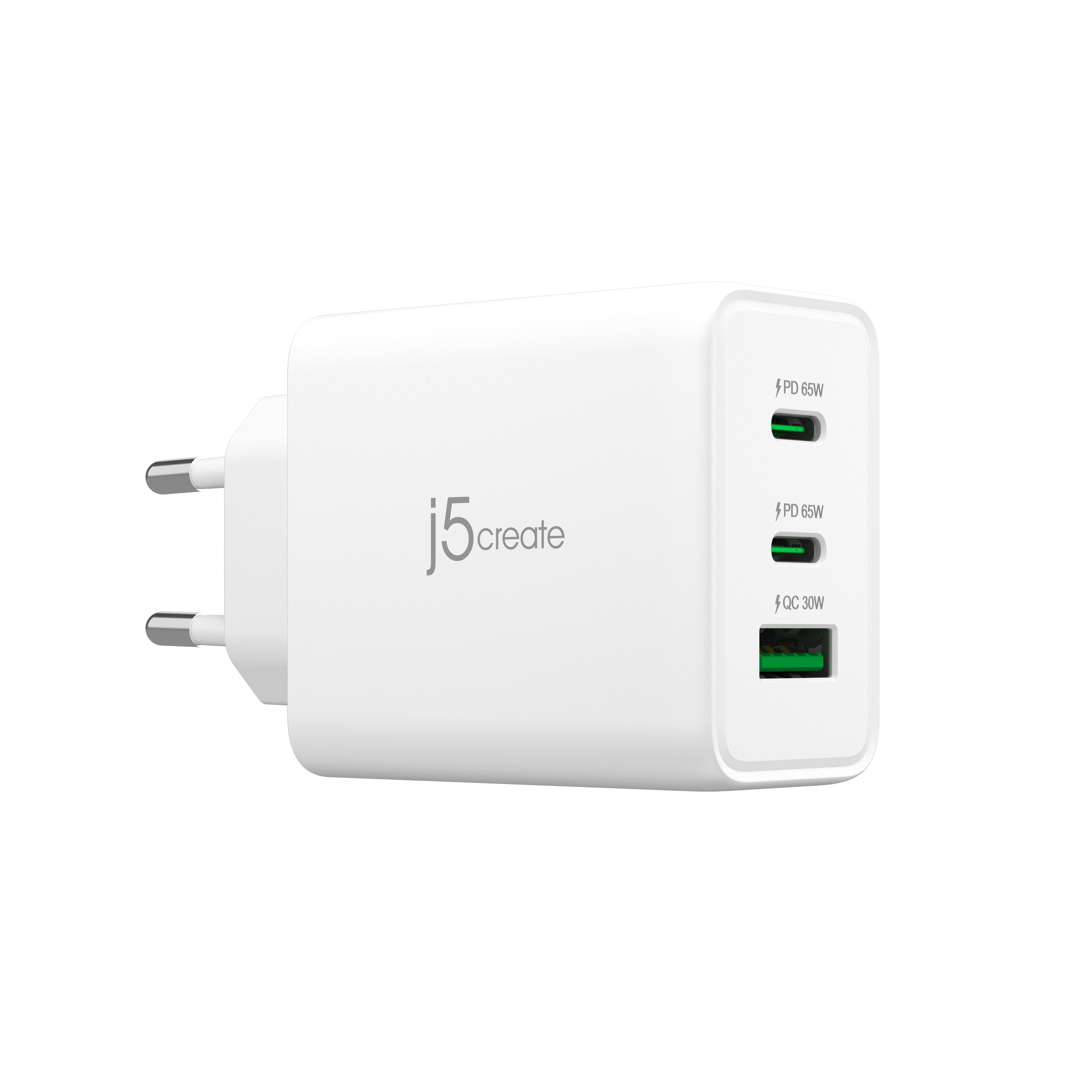 Image of j5create JUP3365E-EN 65W GaN USB-C® 3-Port Charger