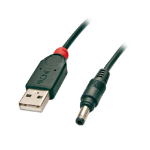 Lindy 1.5m USB A/4.8mm DC Zwart 1,5 m DC 5.5mm