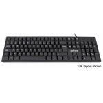 Manhattan Keyboard UK USB Wired, Standard Qwerty layout, Black, Full Size Keys, Cable 1.5m, USB-A connection, Plug and Play, Three Year Warranty, Retail Boxed
