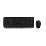 CHERRY Gentix Desktop keyboard Mouse included Office RF Wireless Swiss Black